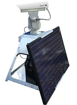 Agrilaser with frame and solar-power kit