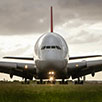 Airplane close-up Sydney Airport